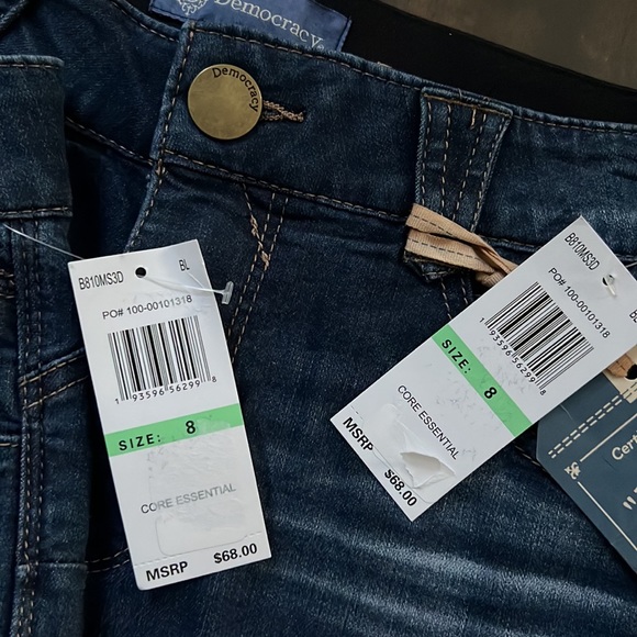 Democracy Ab"solution® Blue Denim Booty Lift Bermuda Shorts - Picture 10 of 11